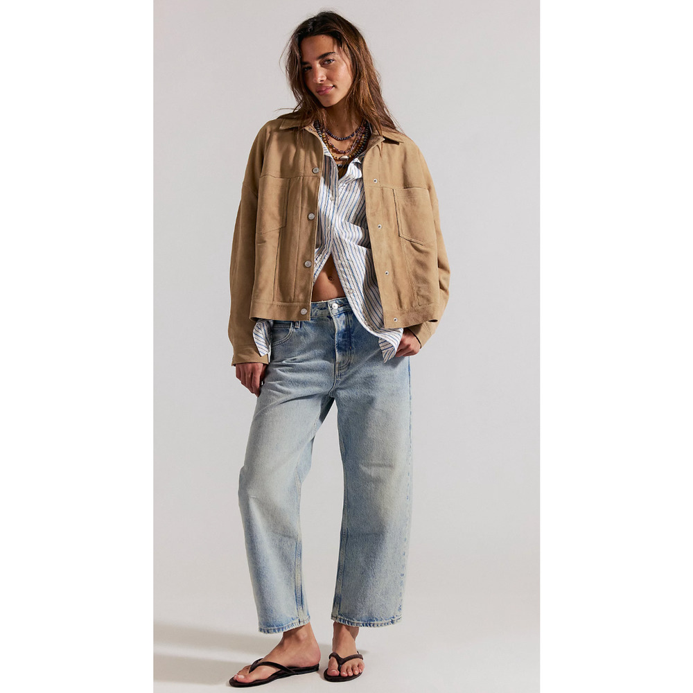 WE THE FREE Deep Trance Dropped Boyfriend Jeans 28 NWT - Picture 1 of 5